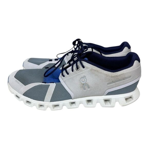 On running cloud 5 push sneakers glacier/undyed white size 10.5 women’s - Picture 3 of 9